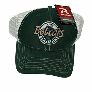 Ohio Bobcats Mesh Trucker Hat - Dark Green & White